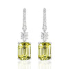 D Color Diamond Crystalline Tassel Earring Super Luxury  Best Jewelry Gift For Her