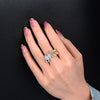 Butterfly with Canary Diamond Crystalline Super Luxury Halo Ring Best Three Stone Wedding Ring