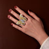 Canary Butterfly Diamond Crystalline Super Luxury Ring Best Cocktail Ring