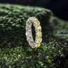 Eternity Vivid Canary Diamond Crystalline Ring, Super Luxury Eternity Ring, Best Engagement Ring