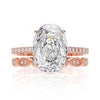 2 Pieces Wedding Ring Set D Color Diamond Crystalline Super Luxury Halo Ring Best Engagement Ring