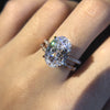 2 Pieces Wedding Ring Set D Color Diamond Crystalline Super Luxury Halo Ring Best Engagement Ring