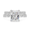 2 Pieces Wedding Ring Set D Color Diamond Crystalline Super Luxury Halo Ring Best Engagement Ring