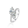 Twist D Color Diamond Crystalline Ring, Super Luxury Solitaire Ring, Best Engagement Ring