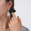 Mother of Pearl with Bow Unique Dangle Earring, Best Trending Earring