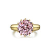 Vivid Pink Solitaire Diamond Crystalline Engagement Ring, Best Luxury Solitaire Ring