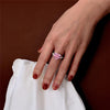 Heart Vivid Pink Diamond Crystalline Engagement Ring, Best Solitaire Engagement Ring