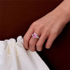 Heart Vivid Pink Diamond Crystalline Engagement Ring, Best Solitaire Engagement Ring