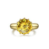 Vivid Yellow Diamond Crystalline Engagement Ring, Best Solitaire Engagement Ring