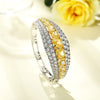 Vivid Yellow Diamond Crystalline Bangle, Luxury Party Queen Bangle jewelry