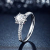 D Color Diamond Crystalline Ring, Super Luxury Solitaire Ring, Best Engagement Ring