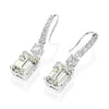 D Color Diamond Crystalline Tassel Earring Super Luxury  Best Jewelry Gift For Her