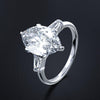 2 Pieces Wedding Ring Set D Color Diamond Crystalline Super Luxury Halo Ring Best Engagement Ring