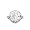 D Color Diamond Crystalline Super Luxury Halo Ring Best Engagement Solitaire Ring