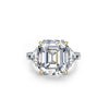 D Color Diamond Crystalline Super Luxury Halo Ring Best Three Stone Wedding Ring