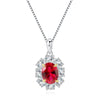 Genuine Lab-Grown Ruby RED RUBY PENDANT LUXURY RUBY JEWLERY