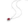 Genuine Lab-Grown Ruby RED RUBY PENDANT LUXURY RUBY JEWLERY