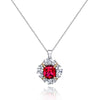 Genuine Lab-Grown Ruby RED RUBY PENDANT LUXURY RUBY JEWLERY