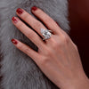 D Color Diamond Crystalline Super Luxury Halo Ring Best Engagement Ring